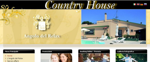 sito web country house angolo del relax