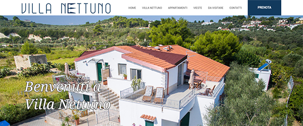 sito web responsive villa nettuno vieste appartamenti per vacanze estive a Vieste Gargano Puglia