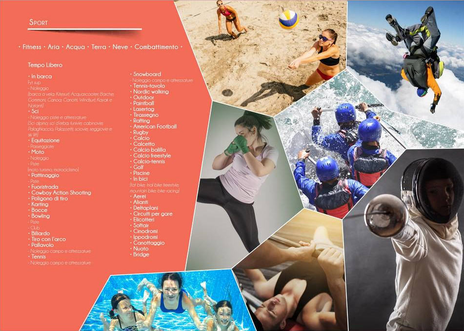 beach volley paracadute kickboxing scherma nuoto body building rafting tudu app pescara abruzzo