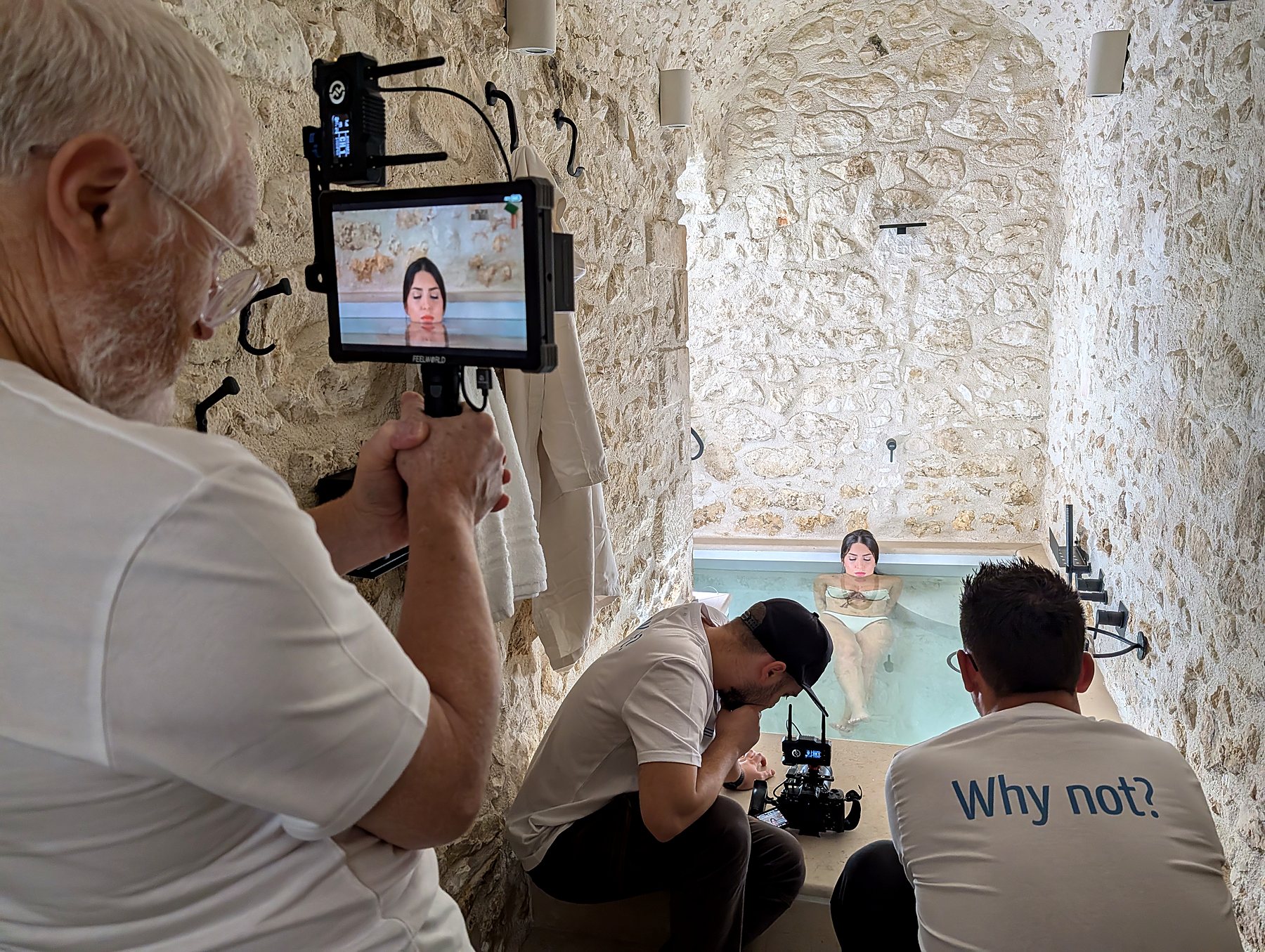 Riprese video piscina suite del borgo