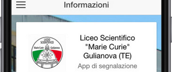 mobile app e-school curie del liceo scientifico di giulianova