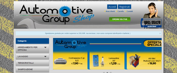 sito web responsive automotive group shop prodotti per auto castellalto teramo