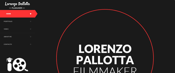sito web responsive di lorenzo pallotta filmmaker