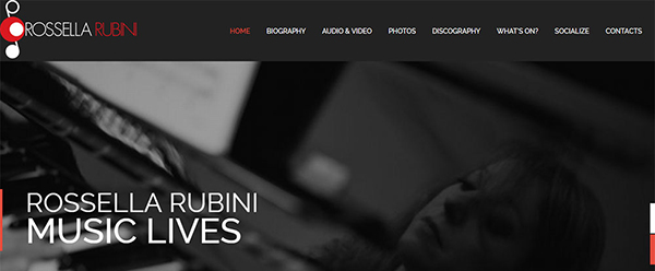 sito web responsive di rossella rubini pianista