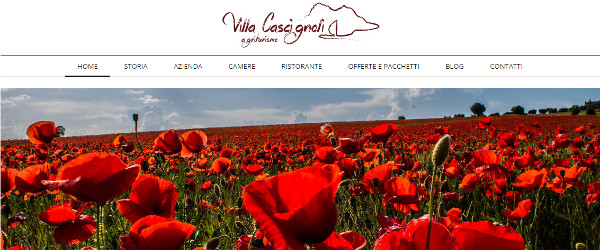 sito web responsive villa cascignoli agriturismo a roseto degli abruzzi nella natura