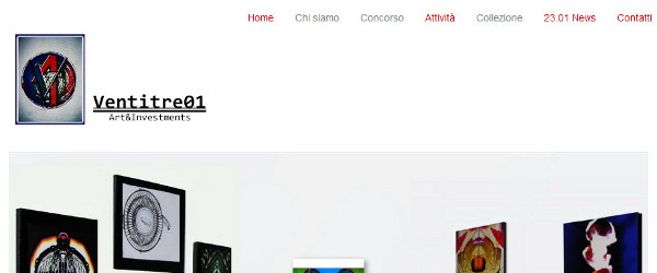 sito web ecommerce opere arte ventitre01 roma