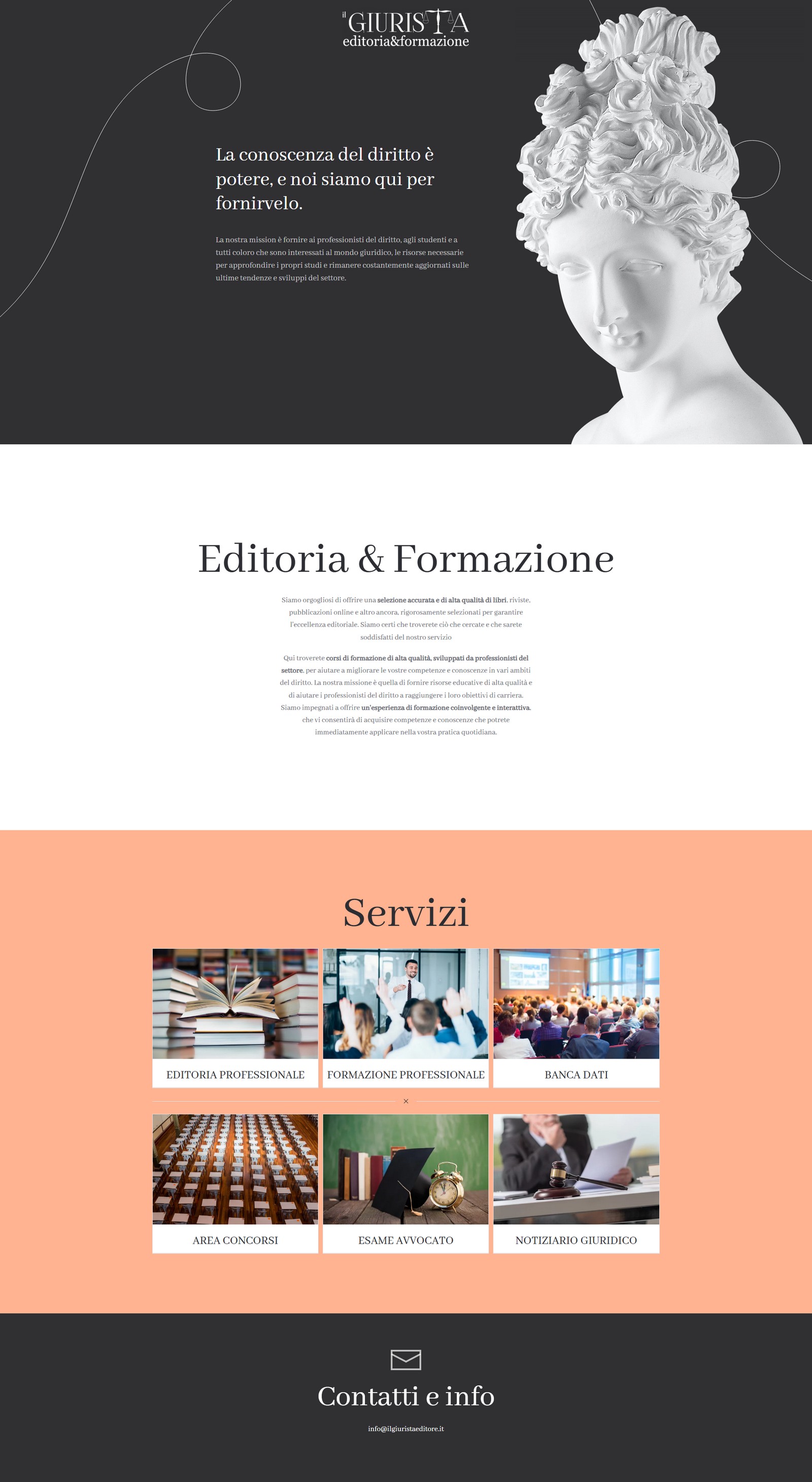 Home page del Sito Web Il Giurista Editore