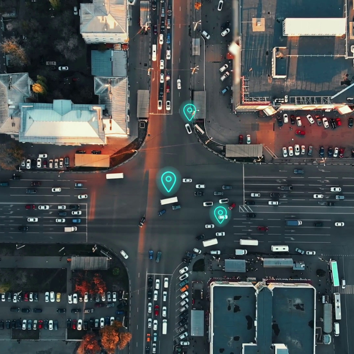 Smart city con traffico automobilistico centralizzato e gestito automaticamente da FairConnect