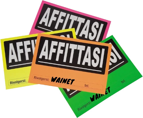 Annunci affittasi colorati Mockup Siti Web in affitto o noleggio a Teramo in Abruzzo