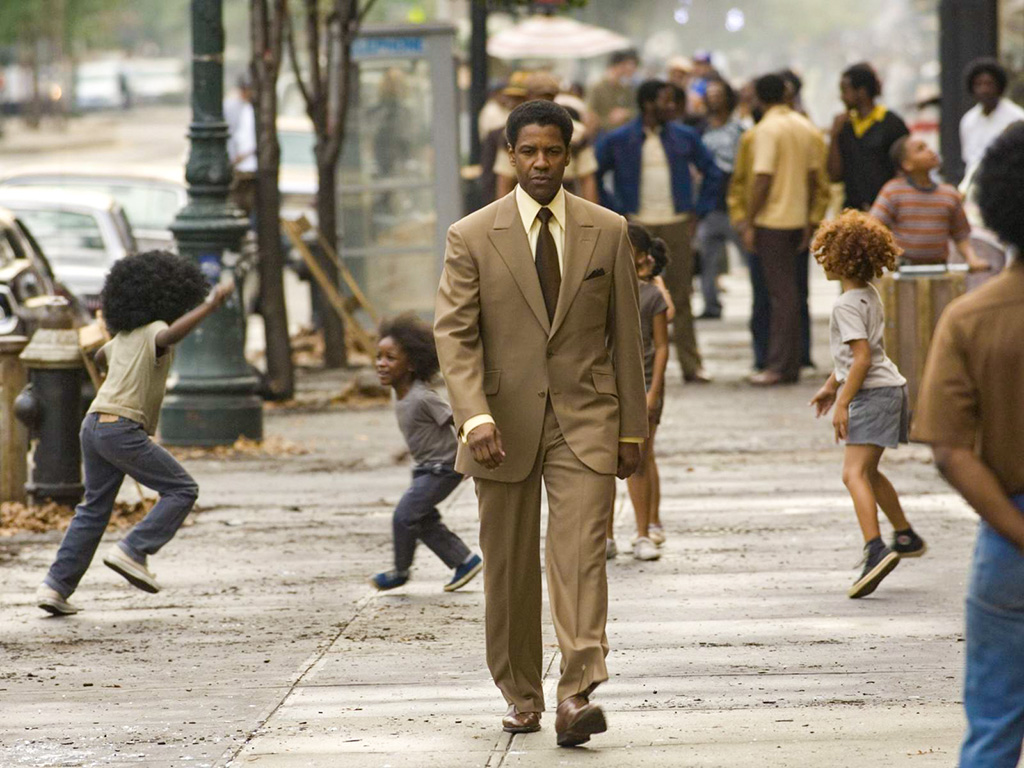 Frank Lucas interpretato da Denzel Washington in American Gangster