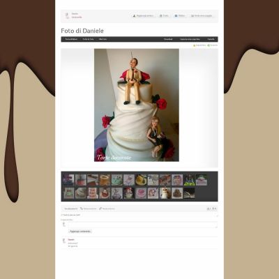 Pagina foto torte del Sito Web MySocialCake dedicato ai dolci