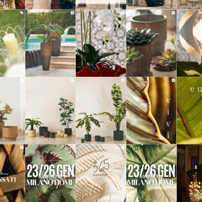 Feed Instagram Bruco con complementi d'arredo e decorazioni invernali