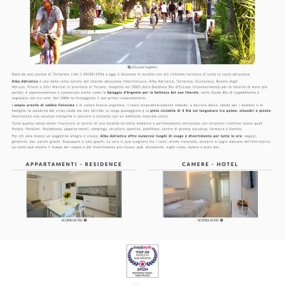 Pagina Paese del sito internet di Alba Palace Resort Hotel Residence di Alba Adriatica