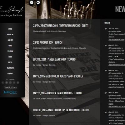 Pagina News del sito internet di Francesco Baiocchi cantante d'opera baritono