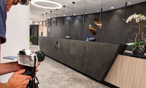 staff Wainet durante shooting fotografico hotel le Saline a Taranto per portfolio del Gruppo Rodi per definire il nuovo Sito Web
