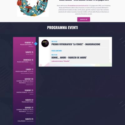 Home Page del sito internet di Donne Summer