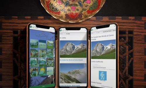 mockup App Apple Iphone Valle Del Gran Sasso realizzata da Wainet Web Agency a Teramo in Abruzzo