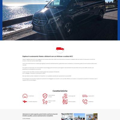 Pagina noleggio minivan NCC Vieste Gargano del Sito Web Noleggio Vieste
