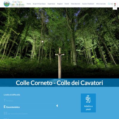 Valle del Gran Sasso esperienze in vetta tra i boschi colle corneto colle dei cavatori Teramo Abruzzo