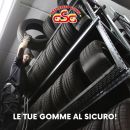 Grafica Gran Sasso Gomme sul deposito sicuro dei pneumatici
