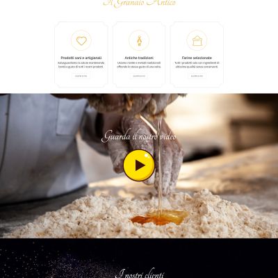 Home Page del sito internet Il Granaio Antico