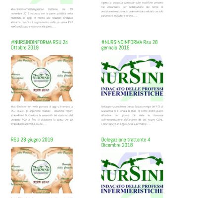 Pagina Rsu Teramo del sito internet di Nursind Teramo