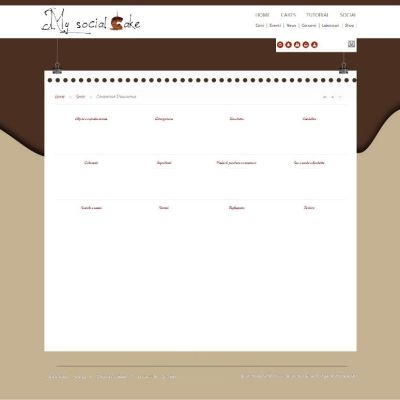 Pagina shop online del Sito Web MySocialCake dedicato ai dolci