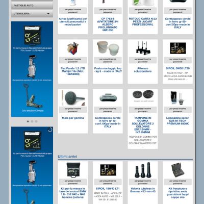 Home Page del sito internet di Automotive 24 Shop di Castellalto (TE)