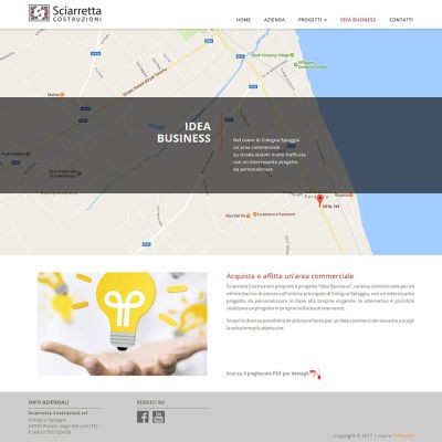 Pagina idea business del sito internet Sciarretta Costruzioni a Cologna Spiaggia di Roseto Degli Abruzzi