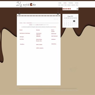 Pagina tipologie dolci del Sito Web MySocialCake