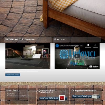 Home Page del sito internet di Ludovici L'Aquila