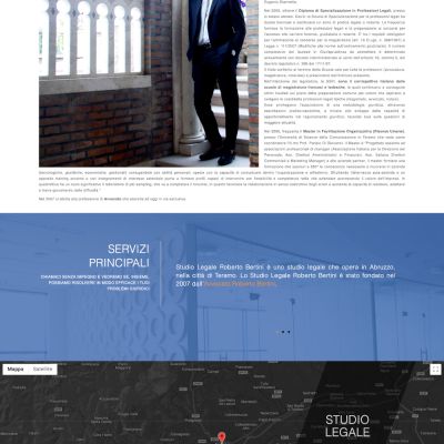 Pagina Avvocato Roberto Bertini del sito internet dello Studio Legale Bertini