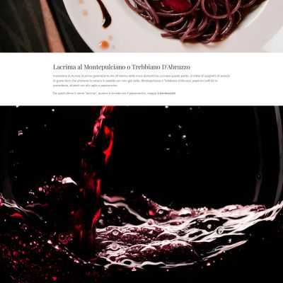 Pagina lacrima del Sito Web Ristorante La Tacchinella