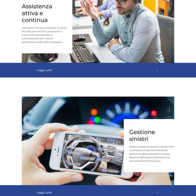 Pagina Motor del Sito Web FairConnect soluzioni connesse per mobilità e assicurazioni
