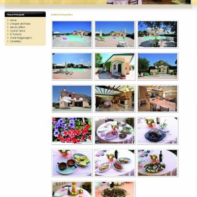 Pagina galleria fotografica del Sito Web Country House Angolo del Relax