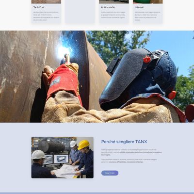 Home page del Sito Web ItalTanx