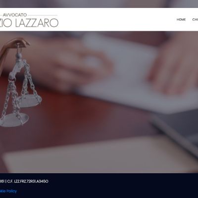 Home page del sito internet Studio Legale Lazzaro