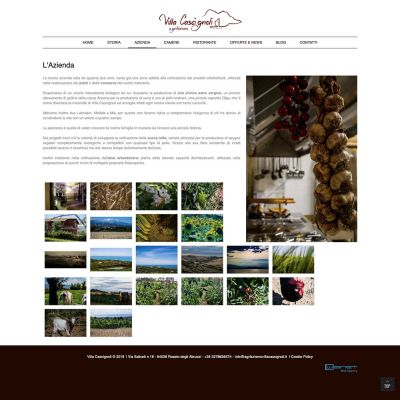 Pagina Azienda del sito internet di Agriturismo Villa Cascignoli di Roseto degli Abruzzi