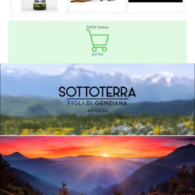 Screencapture della homepage del sito Web di Sottoterra