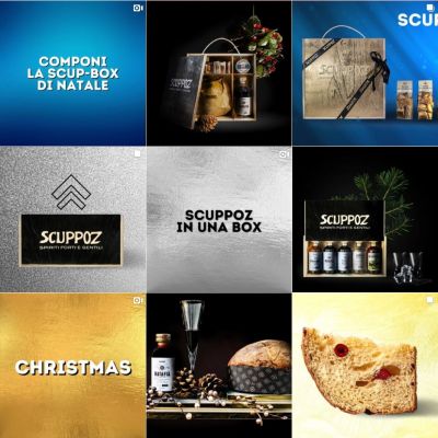 Feed Instagram Scuppoz con liquori, ricorrenze e abbinamenti gastronomici