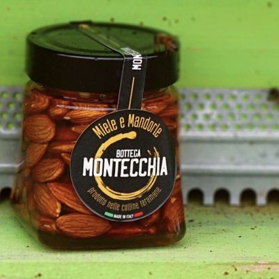 Confezione miele e mandorle Bottega Montecchia su Instagram a Teramo in Abruzzo