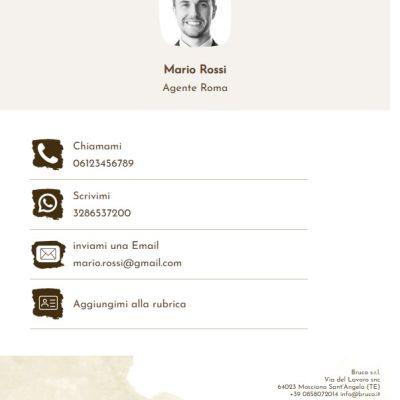 Profilo di un rappresentante nell'area riservata del sito Bruco