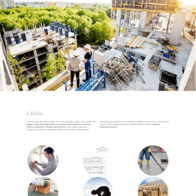 Pagina attività edilizia del Sito Web DOM-US general contractor