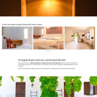 Pagina Camere del sito web dello Shanti B&B