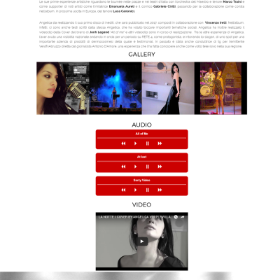 Home Page del sito internet di Angelica Volpi
