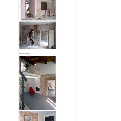 Pagina Lavori del sito internet di Casa Design