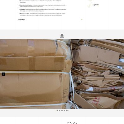 Pagina rifiuti commerciali del Sito Web ESSEBI Isola del Gran Sasso Teramo Abruzzo
