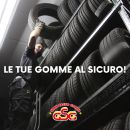 Grafica Gran Sasso Gomme con pneumatici custoditi nel deposito