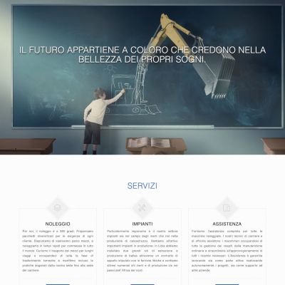 Home Page del sito internet del gruppo Tecnoscavi