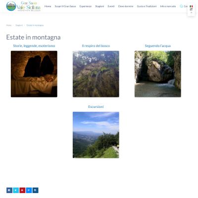 Valle del Gran Sasso stagioni estate in montagna